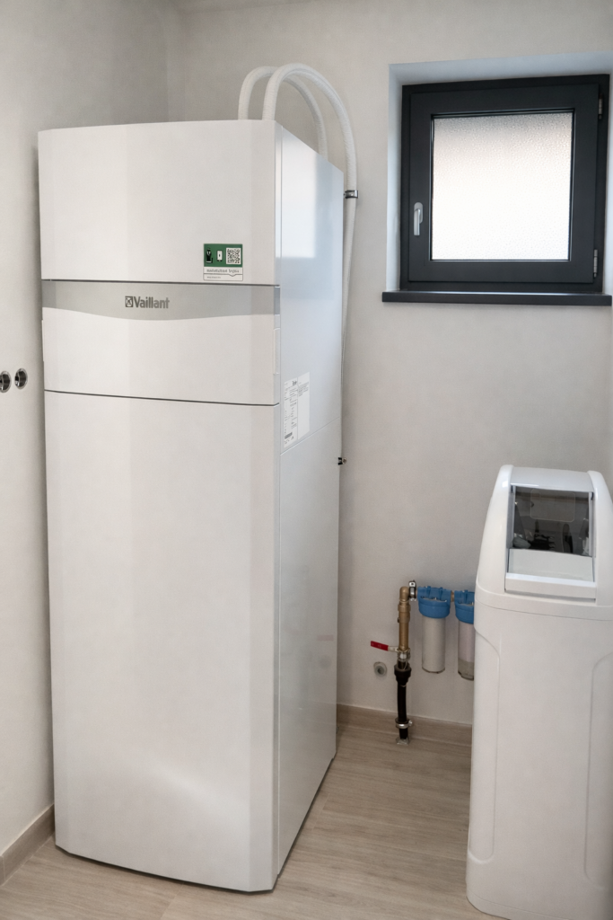 Rodinný dom pri Sabinove po výmene kotla za tepelné čerpadlo, realizácia ENERTOP