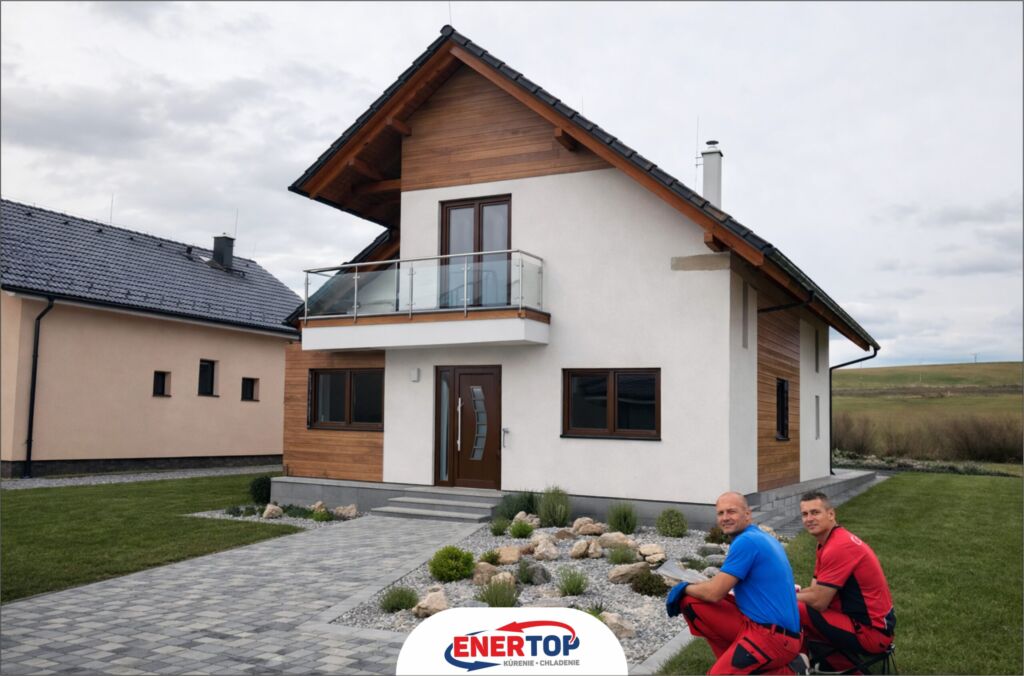 Nadštandardný rodinný dom pri Starej Ľubovni s podlahovým kúrením, realizácia ENERTOP