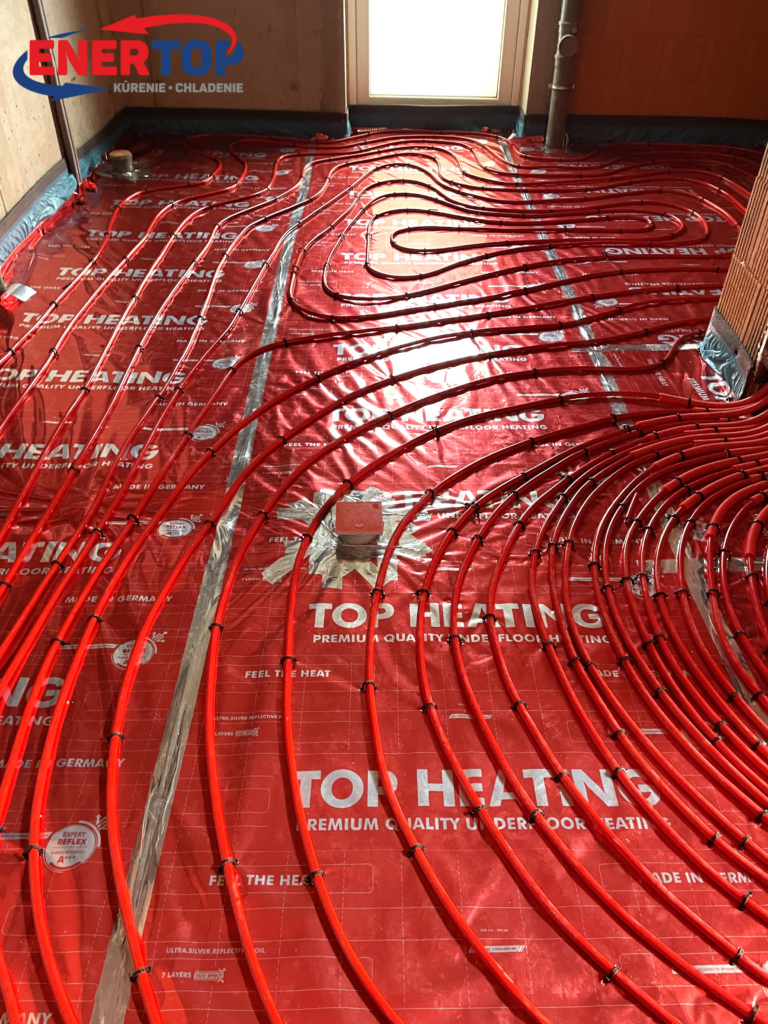 podlahové kúrenie top heating v novostavbe v Lipanoch