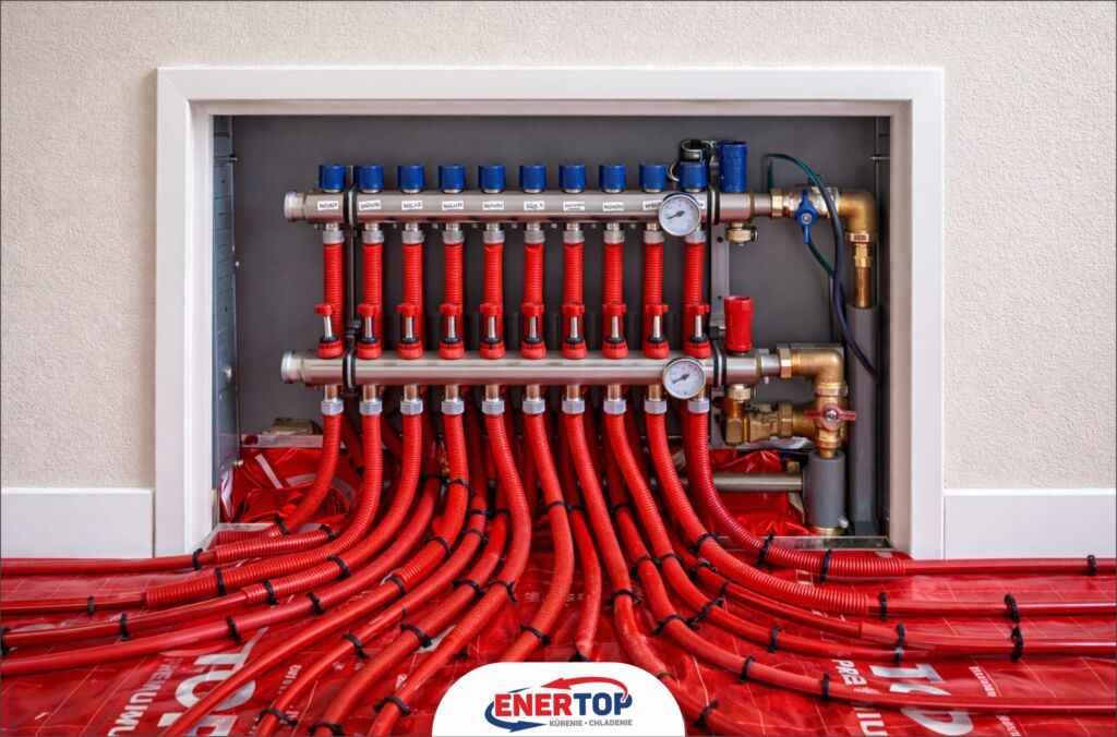 Podlahové kúrenie Top Heating nainštalované v rodinnom dome v Starej Ľubovni - ENERTOP