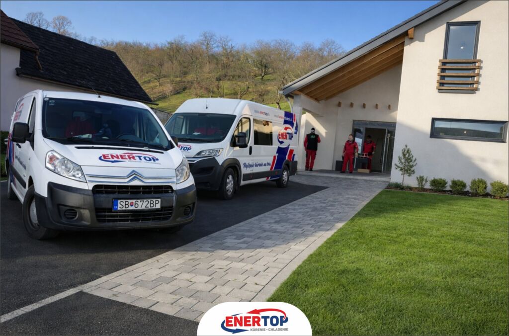 Rodinný dom pri Prešove s vodoinštaláciami a vykurovaním na mieru, realizácia ENERTOP